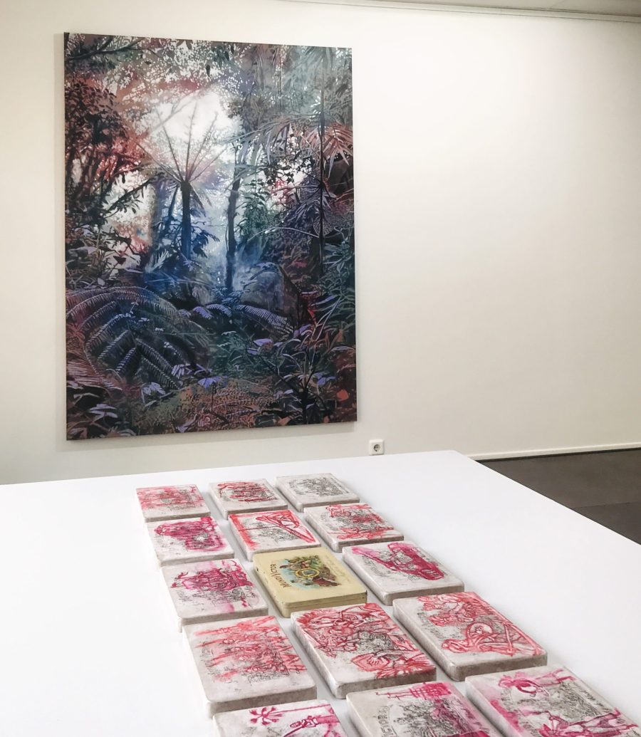 The installation at exhibition 