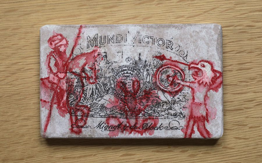 Mundi Victor 13    |    10,7 x 17 x 1,7 cm     |    available at Gallery Nasty Alice